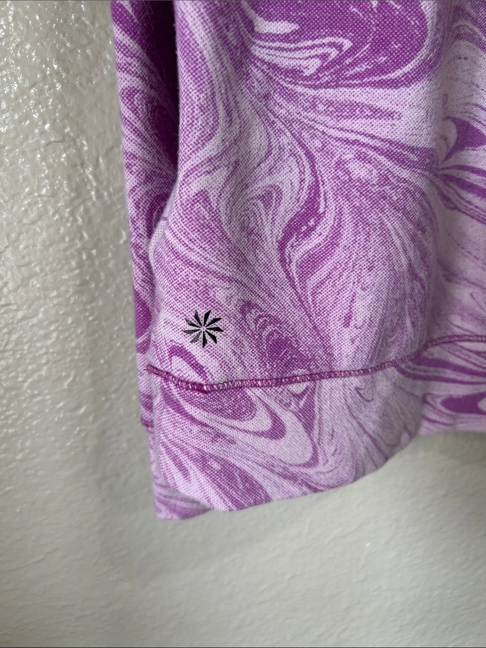 Athleta Girls Sz XL(14) Lavender Marble Hoodie Casual Workout Summer TC0034